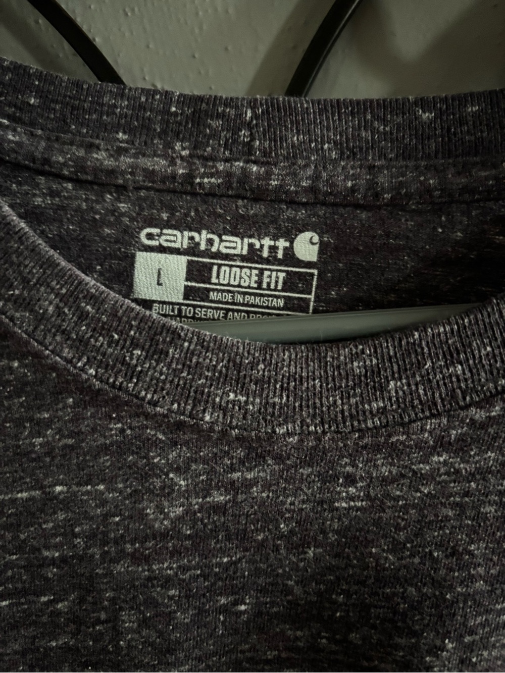 Carhartt Heather Charcoal Short-Sleeve Pocket Tee - Picture 4 of 4
